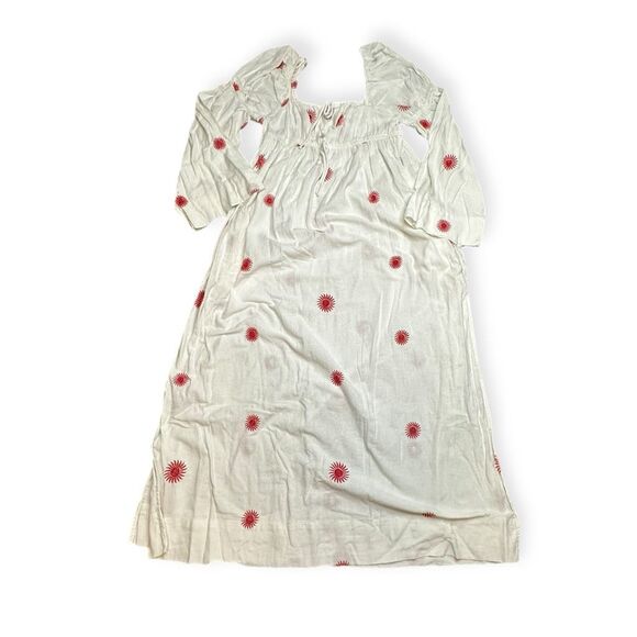 FREE PEOPLE Women’s White Emory Embroidered Boho Midi Dress Size Small - Picture 4 of 8